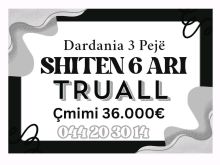 ➡️Shitet truall në Pejë➡️Sip:6ari📍Lokacioni:Dardania 3