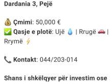 📣 Shitet truall 9.5 ari – Lagjja Dardania 3, Pejë💰50.000€