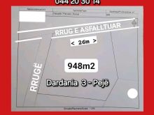 ➡️SHITET 948m2 trull📌Gjendet në lagjen Dardania 3 në Pejë