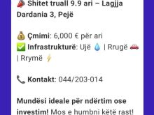 ➡️Shiten parcela te trojeve në Pejë Prej 9.9ari📌