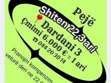 🌟 SHITEN 22.3 ARI – LAGJJA DARDANIA 3, PEJË 🌟🔹