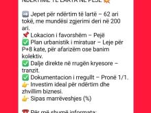 💥 KODI 124 – 62 ARI TOKË PËR NDËRTIME TË LARTA NË PEJË 💥