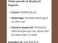 Shitet parcelë në Stankaj të RugovësÇmimi: 8,500€ për ari