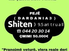 Shitet truall 9.5 ari në lagjen e kërkuar Dardania 3, Pejë