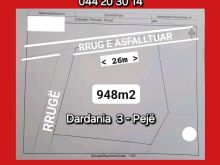 ➡️SHITET 948m2 trull📌Gjendet në lagjen Dardania 3 në Pejë