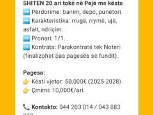 SHITEN 20 ari tokë në Pejë me këste➡️ 10.000€ ari