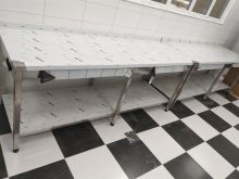 TAVOLINA INOX 2 METRA ME 70 CM ME.DY RAFTA