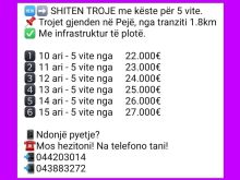 🆕️➡️ SHITEN TROJE me këste për 5 vite.📌 Në Pejë