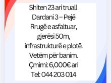 Shiten 23 ari truall në Dardani 3–Pejë Rrugë e asfaltuar