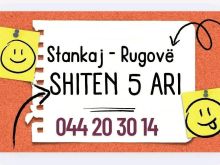 SHITET PARCELË – 5 ARI NË STANKAJ, Rugovë