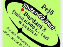 🌟 SHITEN 22.3 ARI – LAGJJA DARDANIA 3, PEJË 🌟