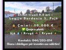 📣 Shitet truall 9.5 ari–Lagjja Dardania 3, Pejë💰 50.000€