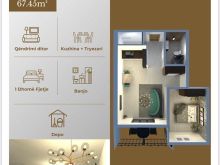 🏠 Banesë për Shitje  📏 Sipërfaqe: 67.45 m²  📍Bujana Group
