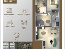 🏠 Banesë për Shitje  102.20 m²  kati 8,9Bujana Group