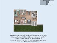 Banesë  122.5 m2 kati 1 te lagjia panorama Ferizaj