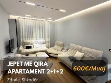 🔥 Jepet me Qira Apartament 2+1 në “Zdrale\", Shkodër! 🔥  🏢