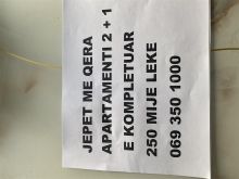 Jepet me qera shtepia 2  + 1  eshte e kompletuar