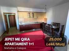🔥 Jepet me Qira Apartament 1+1 në “Mahalla e Cakajve