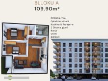 Banesa 109 m2 kati 5 SHTIME te BLLOKU A