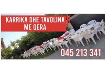 Karrika dhe tavolina japim me qera