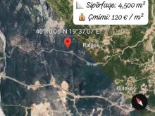 📍 Toke për shitje në Palas, Vlorë • Sipërfaqe: 4500 m² • Adresa: Rruga e Vjetër Palas, ngjitur me Hotel Persus Palas 