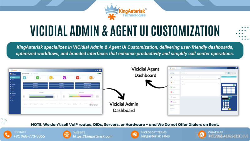 VICIdial Admin & Agent UI Customization