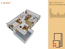 BANESË E RE NË SHITJE – STINA RESIDENCE 68.18 m²