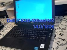Dell i7 8GB 128ssd M.2 14.0 Gjermania