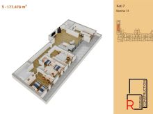 PENTHOUSE I RI NË SHITJE – STINA RESIDENCE 177.48 m²