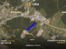 Tokë 3.37 Ha për #SHITJE në Korroticë të Epërme