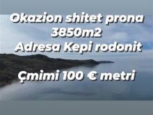 Shitet prona 3850m2 Me çertefikate pronesie Adresa Kepi Rodo