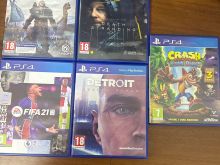 PS4 500GB me 5 lojëra + 2 leva origjinale