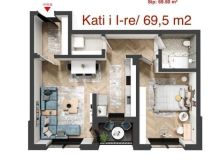 Banesa Kati 1,69 m2, Qender