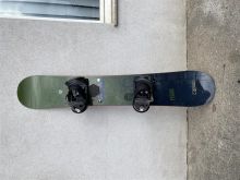 Snowboard GNU+Burton Freestyle bindings+shoes