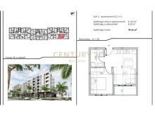 Apartament 1+1 në shitje pranë Malit të Robit, 150 m nga det