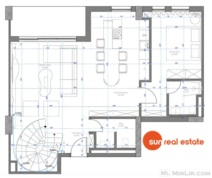 SHITET APARTAMENT DUPLEX, RIVER SIDE RESIDENCE, TIRANE - thumbnail 15