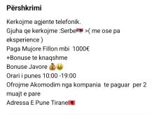 Agjente Telefonik Call center 