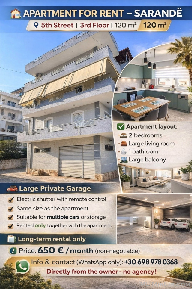 APARTAMENT ME QERA – SARANDË - thumbnail 11