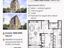 SHITET APARTAMENT 2+1 NË ZONEN E KAMZES
