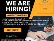 We are Hiring !! KERKOJME AGJENT/E IMOBILIAR, TIRANE