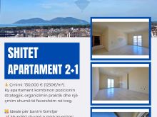 Apartament 2+1 ne shitje