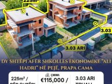 DY SHTËPI 200m² - AFËR SHKOLLËS “ALI HADRI”, PEJË