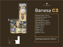 Shitet banesa 130 m2 kati 4 te Gjilani Park