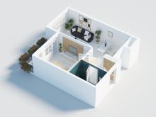 Shitet, Apartament 1+1, Komuna e Parisit, Tirane