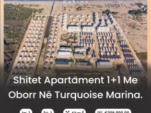 Shitet Apartament 1+1 me oborr në Turquoise Marina.