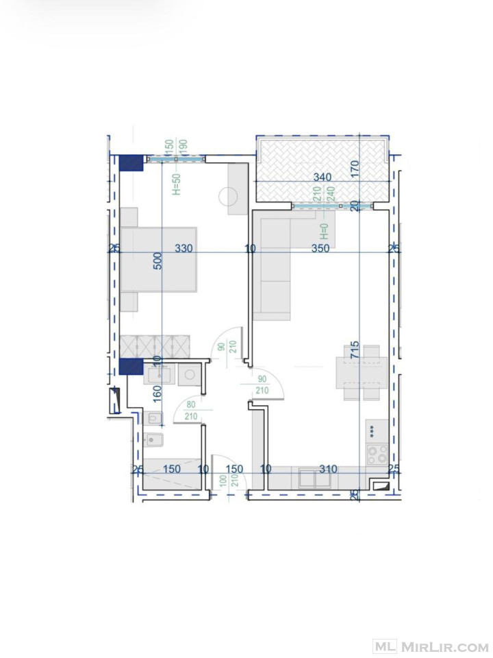 SHITET APARTAMENT 1+1 KAMEZ 64.100 EURO
