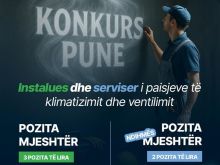 ⁠Konkurs pune për pozitën \'\'Instalues dhe serviser i paisjev