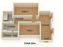 Prodajm stan u Pristini naselje stari Suncani Breg!