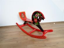Vintage Small Wood Rocking Horse Chair Made in USS