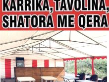 TENDA SHATORA TAVOLINA DHE KARRIKA ME QERA 044280873